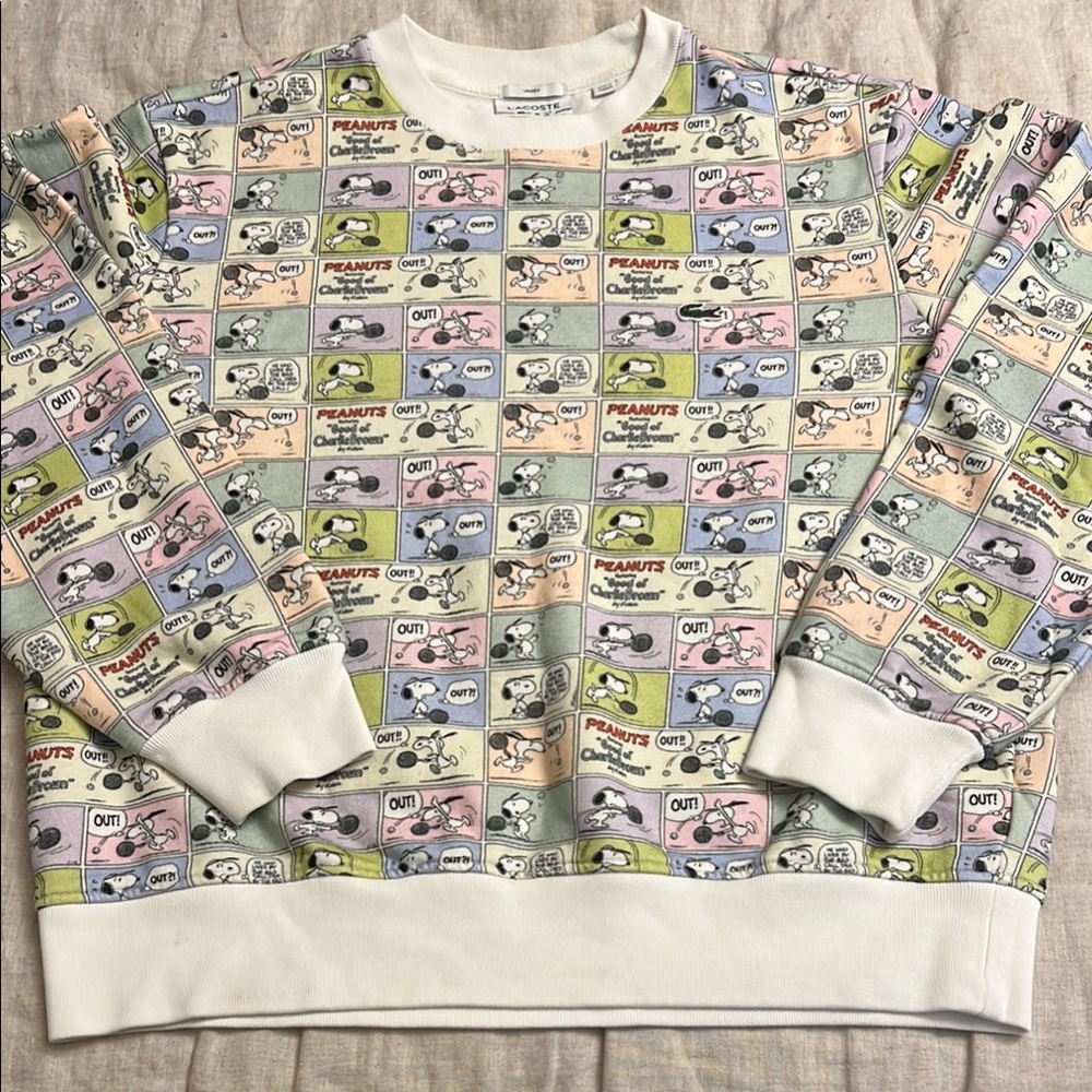 Lacoste Peanuts Comic Strip Sweatshirt